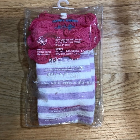 Bella Tunno Legwarmers NEW Ruffles Heart Purple Pink Leg Warmers - Picture 3 of 4